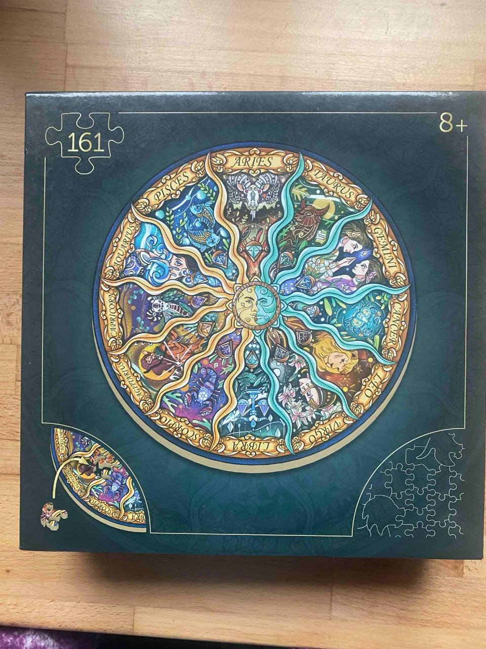 Puzzle redondo de madera de 161 piezas